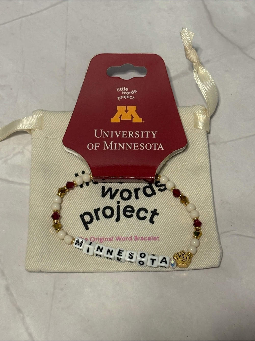 Little Words Project Minnesota Beaded Bracelet
